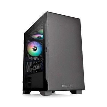 Torre Micro Atx Thermaltake S100 Tg Negro