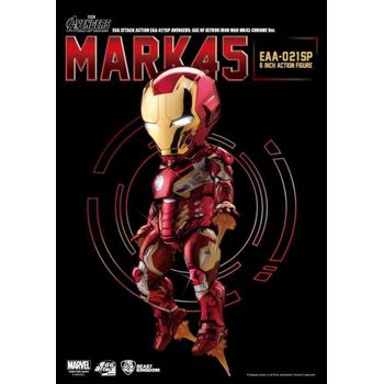 Figura Iron Man Mk45 Chrome Vengadores La Era De Ultron Marvel