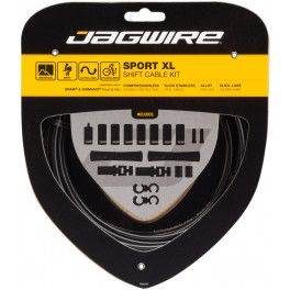 Jagwire Kit Cable Cambio Y Funda Sport Xl (sram/shimano/campagnolo) Negro