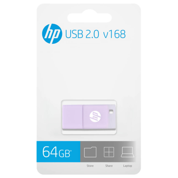 Usb 2.0 Hp 64gb X168 Lila