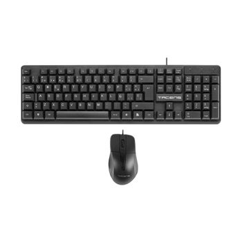 Tacens Anima Acp0es, Pack Teclado Profesional Membrana Y Ratón 1200dpi, Idioma Español