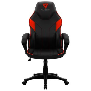 Thunderx3 Ec1br Silla Para Videojuegos Silla Para Videojuegos De Pc Asiento Acolchado Negro, Rojo