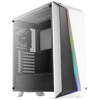 Aerocool Caja Pc Atx Cylon Pro Cristal Templado Rgb Blanca