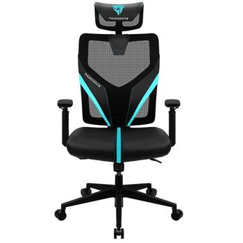 Silla Gamer Thunder X3 Yama1 Negra Y Cyan Rejilla