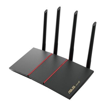 Asus Rt-ax55 Router Inalãâ¡mbrico Doble Banda (2,4 Ghz / 5 Ghz) Gigabit Ethernet Negro