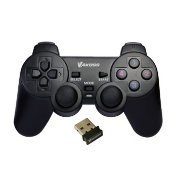 Gamepad Inalámbrico Mando De Juegos Universal Para Pc Ps3 Color Negro Vakoss Gp-4705bk