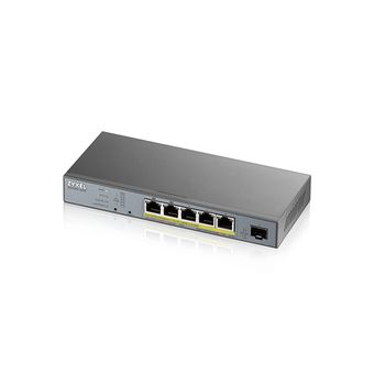 Zyxel Gs1350-6hp-eu0101f Switch Gestionado L2 Gigabit Ethernet (10/100/1000) Energía Sobre Ethernet (poe) Gris