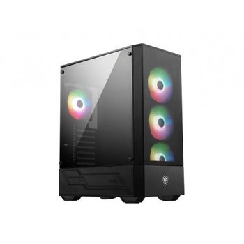 Msi - Mag Forge 112r Carcasa De Ordenador Midi Tower Negro, Transparente