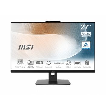 Msi Modern Am272p 12m-010eu Intel® Core™ I7 68,6 Cm (27") 1920 X 1080 Pixeles 16 Gb Ddr4-sdram 512 Gb Ssd Pc Todo En Uno Windows 11 Pro