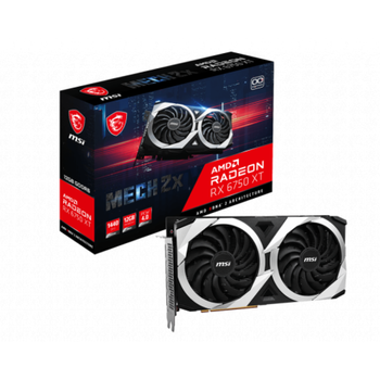 Msi Radeon Rx 6750 Xt Mech 2x 12g Oc Amd 12 Gb Gddr6