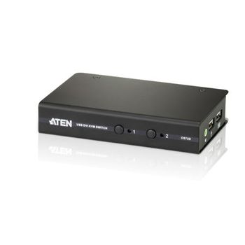 Aten Desktop Kvm 2-port Usb Dvi Kvm  (kvm Cables Included) (