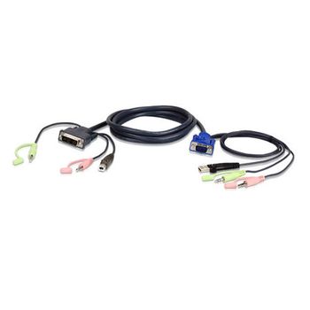 Aten Vga Usb To Dvi Kvm Cable 1,8m (2l-7dx2u)