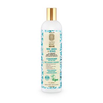 Bálsamo Para Cabello Graso Con Menta, Abedul Y Retinol Natura Siberica 400 Ml