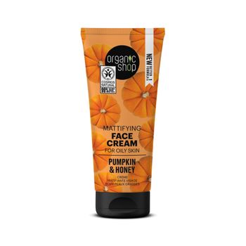 Crema Facial Matificante Para Piel Grasa Aceite De Calabaza Orgánico Organic Shop 50 Ml