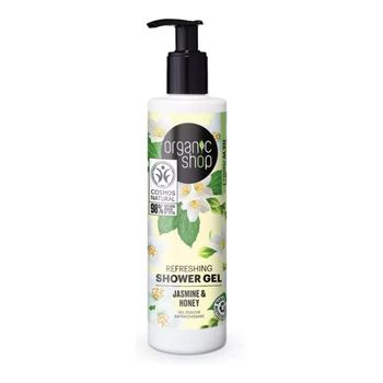 Gel De Ducha Refrescante Jazmín Y Miel, Organic Shop, 280 Ml