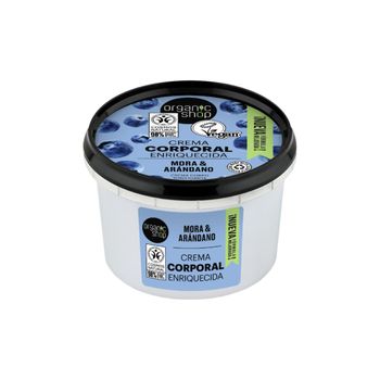 Crema Corporal Enriquecida Mora Y Arándano, Organic Shop 250 Ml