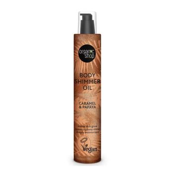 Aceite Body Shimmer Caramelo Y Papaya , Organic Shop 100 Ml