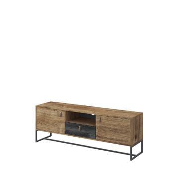 Mesa De Tv Dark Rtv Drtv153 153x39x54 Crema & Gris