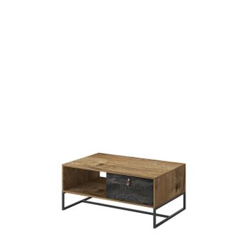 Mesa De Centro Dark Dl104 104x44x68 Crema & Gris