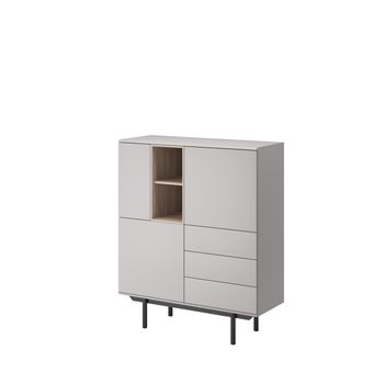 Cómoda Inox Ik100 100x40x121 Gris