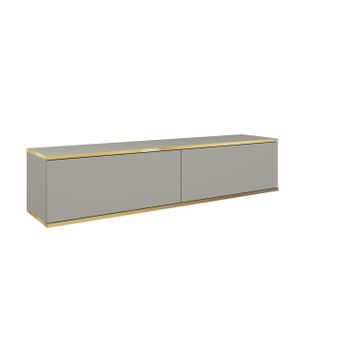 Mesa Tv Oro Rtv135 135x32x30 Crema & Dorado