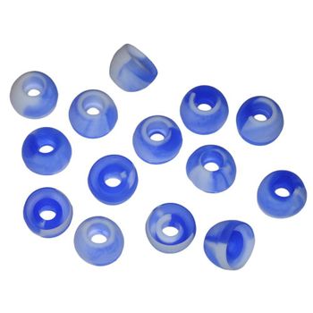 Xcessor Silicona Almohadillas De Repuesto 7 Pares (juego De 14 Piezas). Medio, Océano Azul