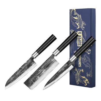 Set Regalo 3 Cuchillos Japoneses Super 5 Samura