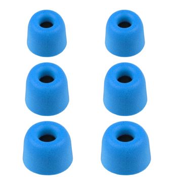 Xcessor Tapones Comodos De Espuma Para Auriculares 4 Pares (juego De 8 Piezas) - Fx-40 (s/m/l, Azul)