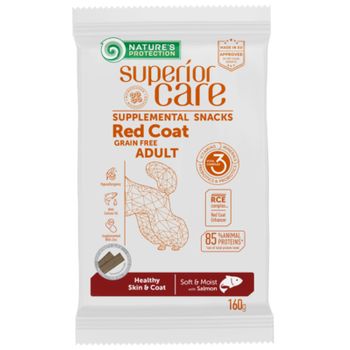 Natures Prot Red Dog Snack Hypoallerg Skin&coat Salmon 160gr
