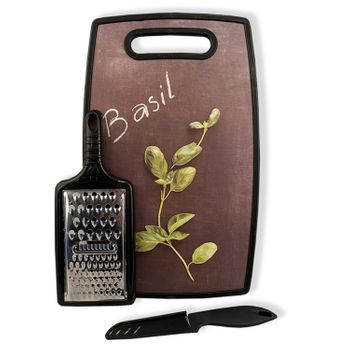 Tabla De Cortar Set Con Rallador Cuchillo De Cocina