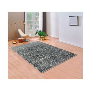 Alfombra Pie De Cama Matrix 4941 Gris 060x110 Cm.