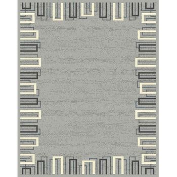 Alfombra Pie De Cama Soho 4938 Gris 060x110 Cm.