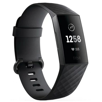 Smartwatch Fitbit Charge 3 Dial Negro Correa De 40 Mm Pulsera De Fitness De Goma