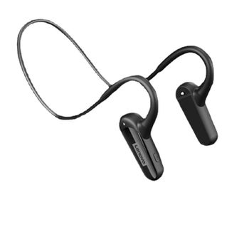 Auricular Bluetooth Lenovo Xe06 Negro Colgado En La Oreja Apto Para Iphone Y Android