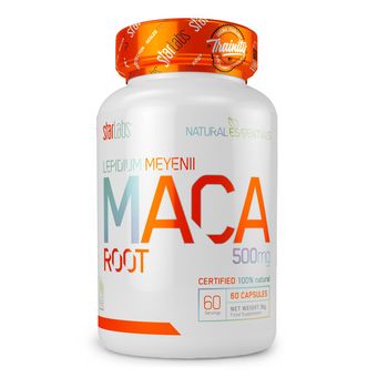 Maca 500 Mg  60 Capsulas 100% Maca