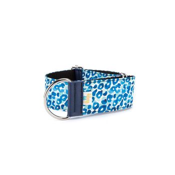 Collar Para Galgo Speedy Regulable Leopardo Azul Pamppy 30 Cm