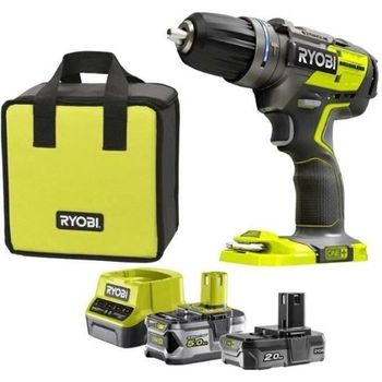 Paquete Ryobi Martillo Perforador Sin Escobillas + 2 Baterías Ryobi