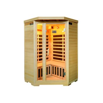 Sauna De Infrarrojos Arvika  120x120x190 Cm Color Color Natural Claro Vente-unique