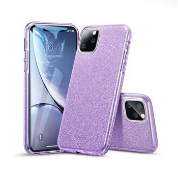 Funda Silicona Con Purpurina Esr Makeup Apple Iphone 11 Pro Púrpura