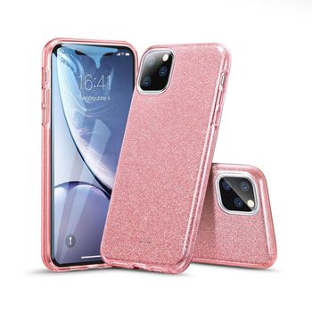 Funda Silicona Con Purpurina Esr Makeup Apple Iphone 11 Pro Max Rosa