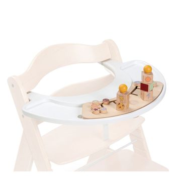 Clasificador De Formas De Madera Con Bandeja Alpha Play Sorting Set Giraffe  White De Huack Para Alpha+