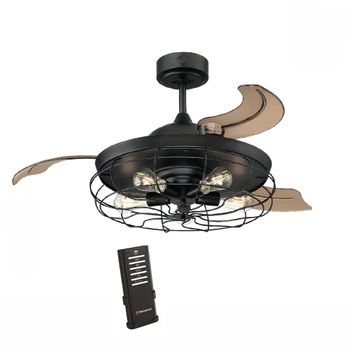 Ventilador De Techo Sin Aspas Noaton 12058W TRITON / 58cm / Con Luz LED Y  Mando