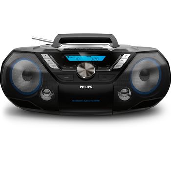 Philips Azb798t/12 Sistema Estéreo Portátil Analógico Y Digital 12 W Dab, Dab+, Fm Negro Reproducción Mp3