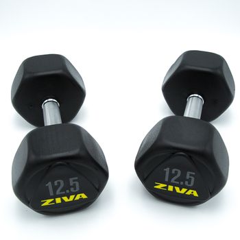 2 Mancuernas De 2 Kg Ziva Classic Studio Negras con Ofertas en Carrefour