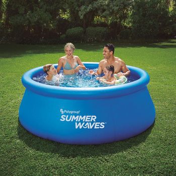 Piscina hinchable circular - 244x66 cm - con depuradora - 2.074 Litros