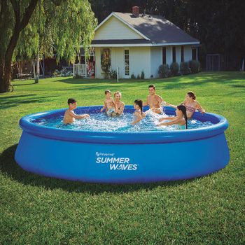 Piscina Hinchable Circular - 457x84 Cm - Con Depuradora - 9.085 Litros