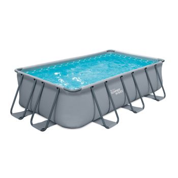 Piscina Tubular Rectangular 400x200x100cm Gris