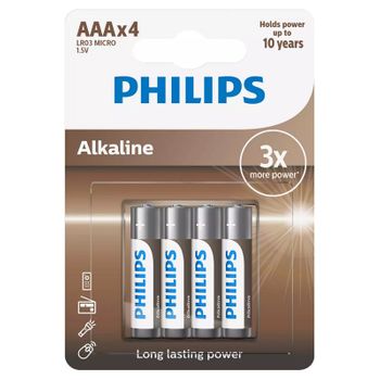 Philips Lr03a4b/10 Pila Alcalina Aaa