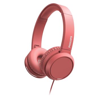 Auricular Philips Diadema Con Micro Rojo Tah4105