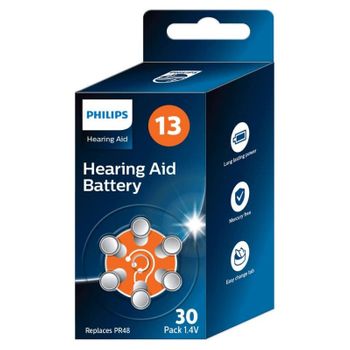 Philips Za13bx30/00 Pilas Minicells Zinc Air